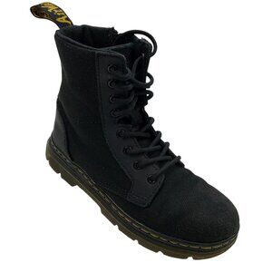 Dr Martens Junior Combs Extra Tough Poly Casual Boots 1 Black Gothic Skater Fall